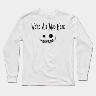 Alice Wonderland Smile (White  Tee) Long Sleeve T-Shirt